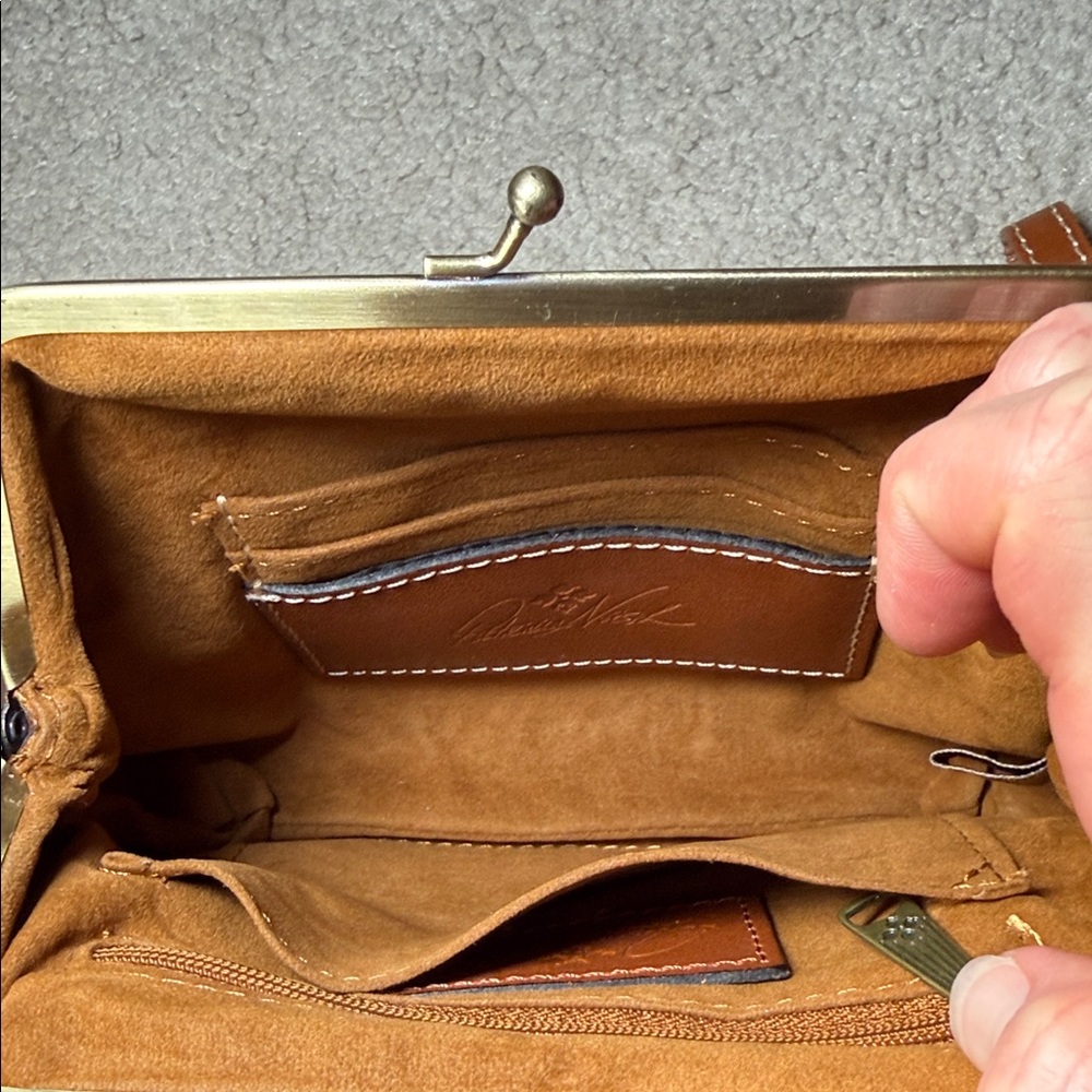 Patricia Nash Tan Embossed Wristlet - Picture 7 of 7
